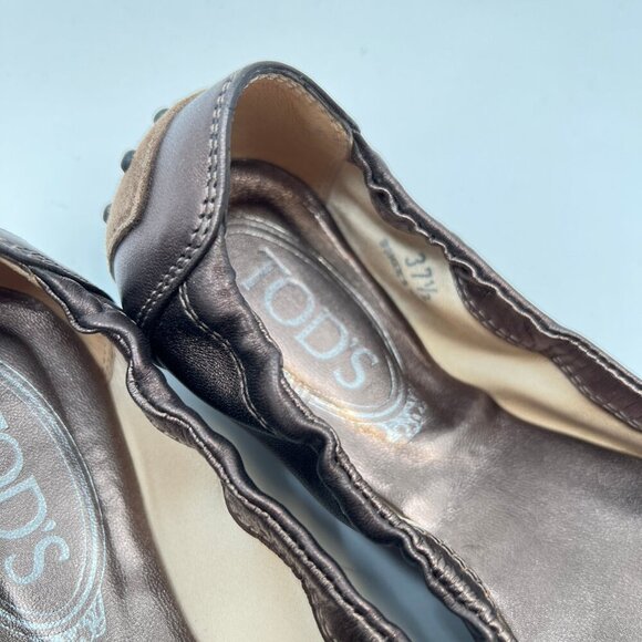 Tod's Leather Ballet Flat Shoes - Picture 6 of 7